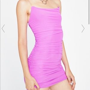 Dolls Kill Magenta Ruched Dress